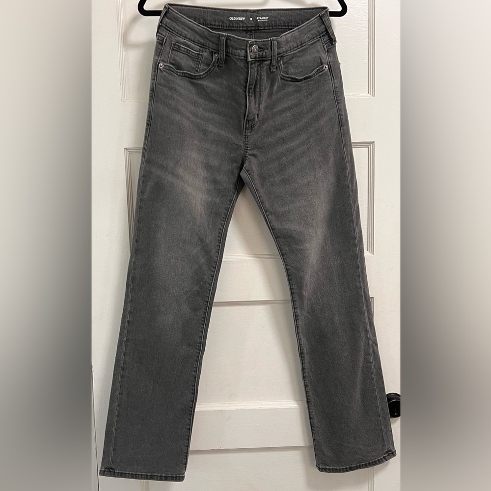 Old Navy boys distressed gray/black jeans
